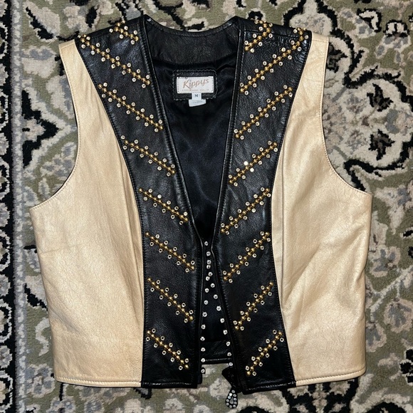 Leather studded vest - Picture 3 of 3